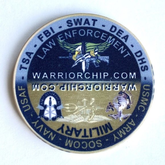 Warrior Chip Next Generation Military & Law Enforcement Challenge Coin 1.7” - Picture 3 of 6